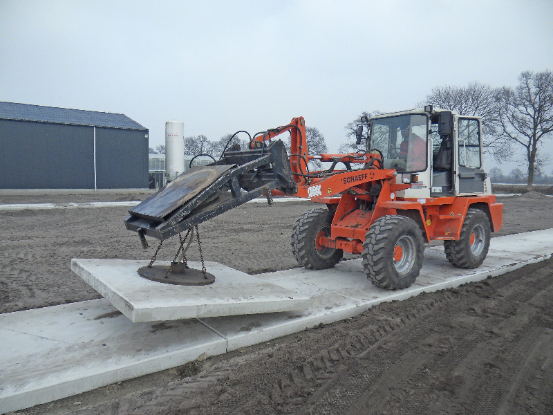 Betonplaten leggen